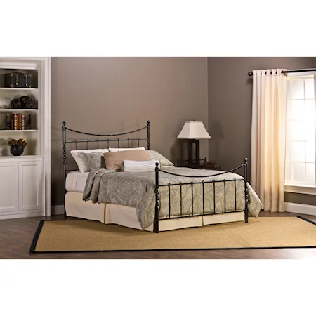 Sebastion King Bed Set with Arched Headboard
